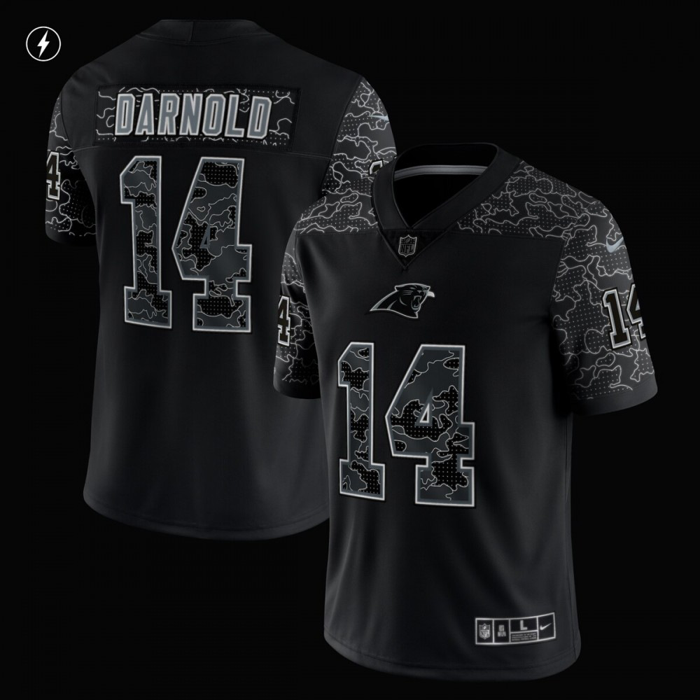 Sam Darnold Carolina Panthers Nike RFLCTV Limited Jersey - Black-GridironStore